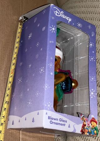 DISNEY Winnie The Pooh Blown Glass Christmas Ornament Honey Pot - BOX 2