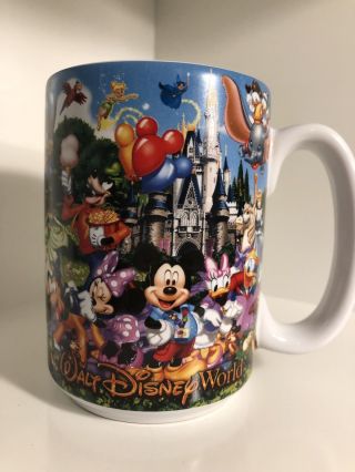 Walt Disney World Parks Mickey Mouse Mug Coffee Cup Oversized Souvenir Grandma