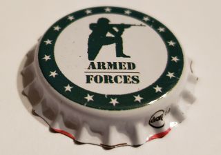 100 Green Infantry Homebrew Beer Bottle Caps Patriotic Military Army Home Brew
