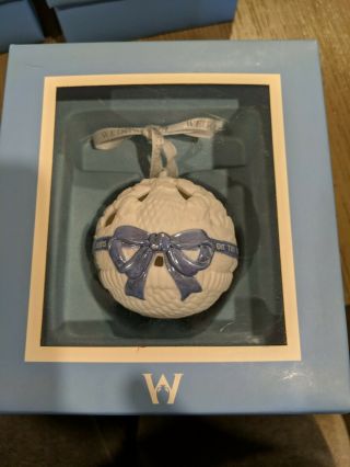 Wedgwood 12 Days Of Christmas 3 French Hens Dancing Ornament 3rd Day W/ Box Vg