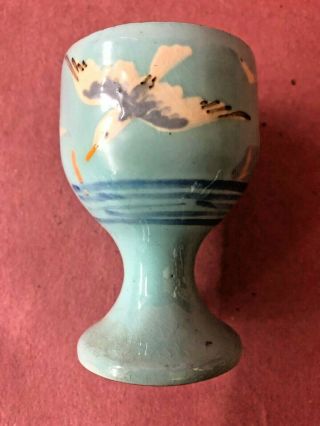 VINTAGE EGG CUP WITH A SEAGULL MADE IN ENGLAND. 3