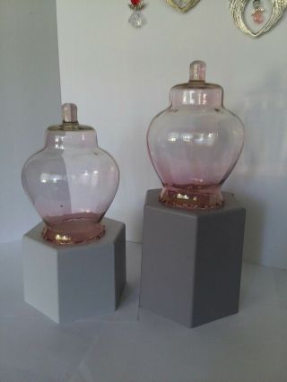 2 Home Interior Homco Pink Celeste Votive Candle Sconce Cups