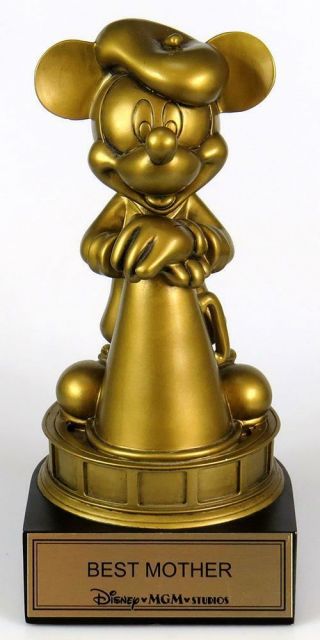 Golden Mickey Mouse Movie Director Best Mother Disney Statue Figurine