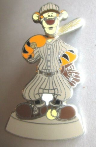 Disney Pin - Old Time Baseball Tigger Bobble Head 10981