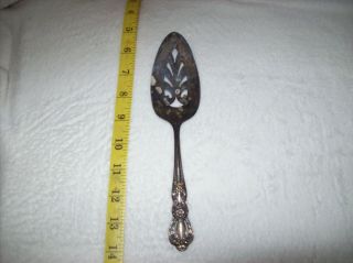 Vintage 1847 Rogers Bros Is Pierced Heritage Silver Plate Pie Server Spoon