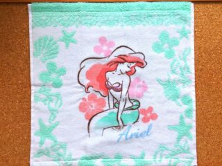 Disney Princess Little Mermaid Ariel Hand Towel Dreamy Ocean 100 Cotto