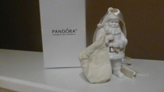 Pandora Santa Christmas Ornament.  Santa Claus With Gift Bag Nib