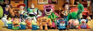 Toy Story 3 Cast 21x62 Door Size Pixar Movie Postr Buzz Lightyear Woody
