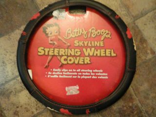 Car Steering Wheel Cover Sexy Betty Boop Black Red Betty Boop Comic
