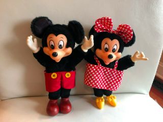 Vintage 8 " Applause Disney Mickey (3580) Minnie Mouse Plush Stuffed Animal