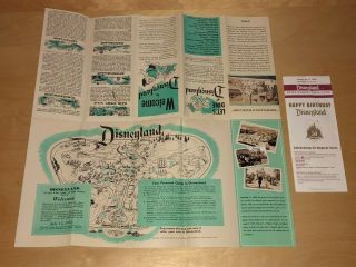 2005 Disneyland 50th Anniversary Theme Park Map Birthday Souvenir Guide Booklet