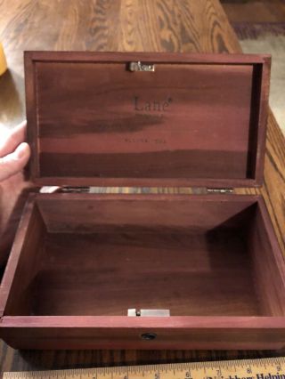 Lane Cedar Wood Trinket Box Jewelry Chest Foster Furniture Co Algona Iowa 2
