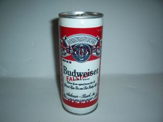 Error Misprint 16 Oz Budweiser Falstaff Double Label Pull Top Beer Can