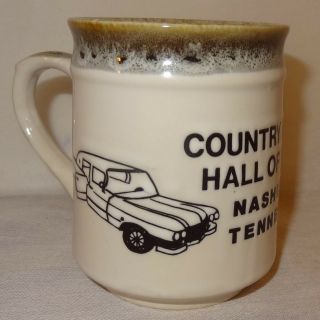 Country Music Hall Of Fame Coffee Mug 9 Oz Cup Ceramic Japan Car Building