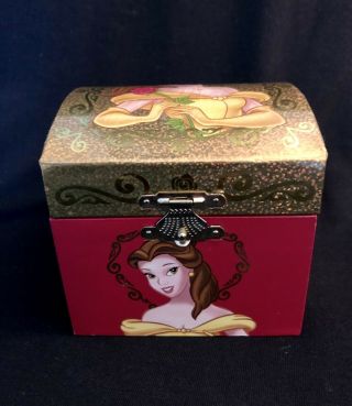 Disney Jewelry Music Box Belle Plays " Beauty And The Beast "