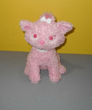 13 " Disney Store Pink Marie Aristocats Plush Gumdrop Toy Stuffed Soft Curly Cat