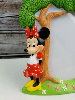 Vintage Walt Disney Mickey Mouse & Minnie Tree 3 - D Picture Frame 3x5 photo 2