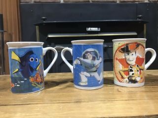 Disney Pixar 2010 Toy Story Woody & Buzz 2016 Finding Nemo Coffee Cup Mug Shopki