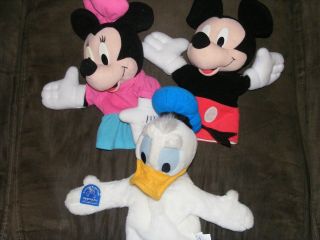 Minnie Mouse Mickey Mouse Donald Duck Disney Hand Puppets Dolls