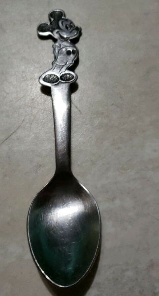 Vintage Walt Disney Mickey Mouse Toddler Spoon By Bonny Stainless Steel