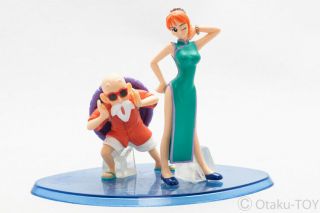 Megahouse Dragon Ball One Piece Gashapon Hg Figure Master Roshi & Nami Dbz