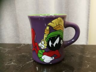 Looney Tunes Warner Bros Enbossed Marvin The Martian 3d Ceramic Mug Tindex