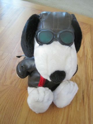 Peanuts Hallmark Snoopy Flying Ace Stuffed Animal Kohls Cares 14 "