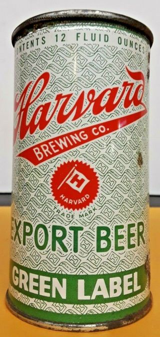 Harvard Export Beer 12 Oz.  Flat Top - The Harvard Brewing Co.  Lowell,  Ma.