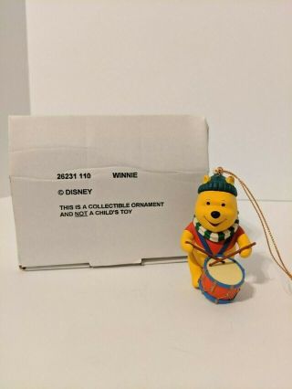Disney Winnie The Pooh Little Drummer Boy Christmas Holiday Ornament