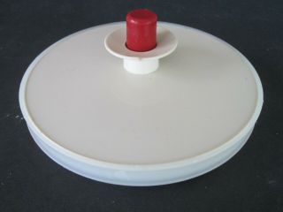 Tupperware Replacement Pitcher Seal Cover Lid Push Button 5 - 1/4 " Dark Red