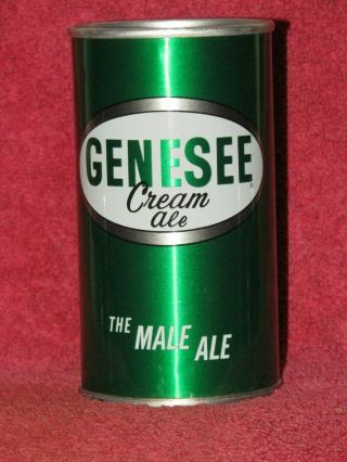 Genesee Cream Ale " The Male Ale " Tab Top Beer Can Genesee Brewing Co Rochester