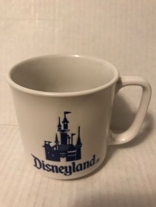 Vintage Disneyland Castle Ceramic Handled Coffee Mug/cup Japan