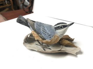 Lenox Fine Porcelain Red - Breasted Nuthatch Bird Figurine