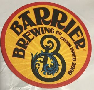 Barrier Brewing Co Est.  2009 Oceanside Ny Craft Beer Coaster Ipa (set Of 4)