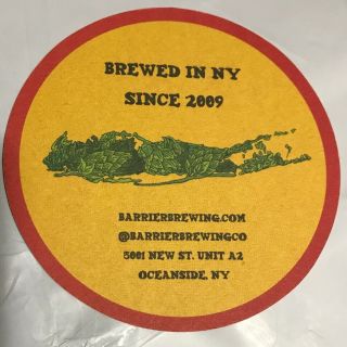 Barrier Brewing Co Est.  2009 Oceanside NY Craft Beer Coaster IPA (Set of 4) 2