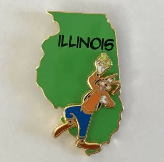 Disney Trading Pin - State Character Series - Illinois With Goofy