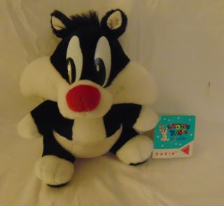 Vintage Looney Tunes Lovables Baby Sylvester Cat Plush Stuffed Animal Nwt