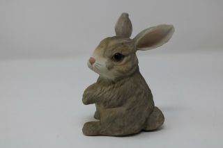 Boehm 400 - 86 Porcelain Sitting Rabbit made in USA light brown 2