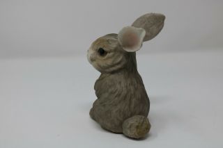 Boehm 400 - 86 Porcelain Sitting Rabbit made in USA light brown 3