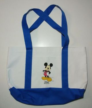 Disney Movie Club Mickey Mouse Tote Library Book Grocery Carry Bag Vintage 1990s
