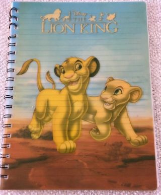 Disney The Lion King Simba Nala Spiral Notebook Lined Sheer Tri Coastal Designs