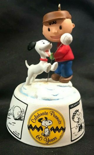 Hallmark Peanuts 60th Anniversary 60 Years Christmas Ornament 2009 Snoopy