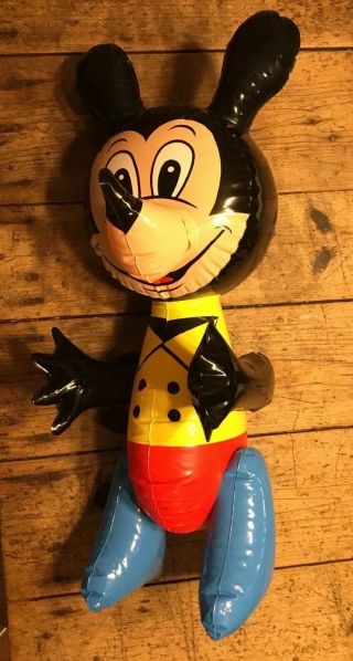 Vintage Disney Inflatable Minnie And Mickey Mouse,  Taiwan