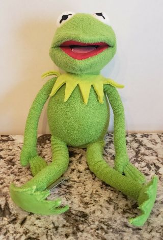 Disney Store Stamp The Muppets Kermit The Frog Plush Stuffed Animal 15 "