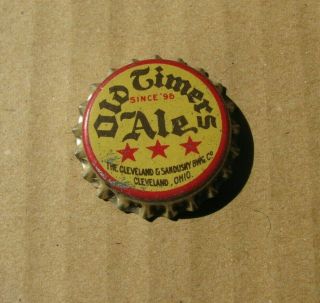 Old Timers Ale Cork Beer Cap Cleveland Sandusky Brewing Co Ohio Vintage