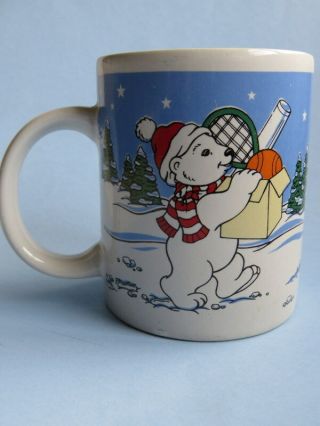 Coffee Cup Tea Mug 1997 COKE Brand Coca - Cola Polar Bears,  Penguins,  Igloo, 3