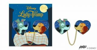 Lady And The Tramp Enamel Pin Set Mondo Disney Exclusive Limited 300 Perillo