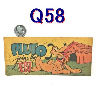 1947 Pluto Joins The Fbi W - 3 Cheerios Giveaway Comic Book F.  B.  I.