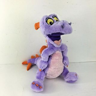 Disney Parks Figment Plush Purple Dragon Epcot Mascot Stuffed Animal Toy 9 "