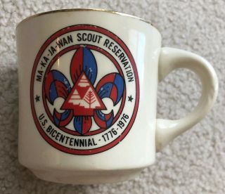 Ma - Ka - Ja - Wan 1976 Camp Leader Mug Northeast Illinois Boy Scouts Us Bicentennial